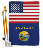 US Montana - States Americana Vertical Impressions Decorative Flags HG140777 Made In USA