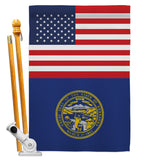 US Nebraska - States Americana Vertical Impressions Decorative Flags HG140780 Made In USA