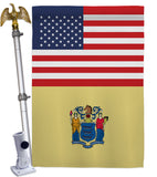 US New Jersey - States Americana Vertical Impressions Decorative Flags HG140785 Made In USA