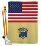 US New Jersey - States Americana Vertical Impressions Decorative Flags HG140785 Made In USA