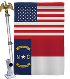 US North Carolina - States Americana Vertical Impressions Decorative Flags HG140788 Made In USA