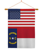 US North Carolina - States Americana Vertical Impressions Decorative Flags HG140788 Made In USA