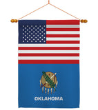 US Oklahoma - States Americana Vertical Impressions Decorative Flags HG140794 Made In USA