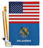 US Oklahoma - States Americana Vertical Impressions Decorative Flags HG140794 Made In USA