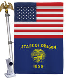 US Oregon - States Americana Vertical Impressions Decorative Flags HG140796 Made In USA