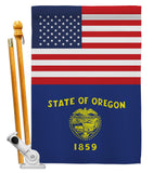 US Oregon - States Americana Vertical Impressions Decorative Flags HG140796 Made In USA