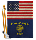 US Oregon - States Americana Vertical Impressions Decorative Flags HG140796 Made In USA