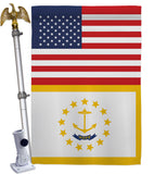 US Rhode Island - States Americana Vertical Impressions Decorative Flags HG140798 Made In USA