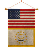 US Rhode Island - States Americana Vertical Impressions Decorative Flags HG140798 Made In USA