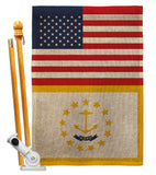 US Rhode Island - States Americana Vertical Impressions Decorative Flags HG140798 Made In USA