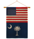 US South Carolina - States Americana Vertical Impressions Decorative Flags HG140799 Made In USA