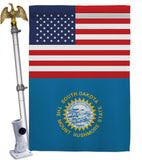 US South Dakota - States Americana Vertical Impressions Decorative Flags HG140800 Made In USA