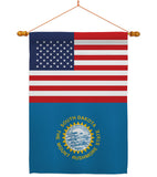 US South Dakota - States Americana Vertical Impressions Decorative Flags HG140800 Made In USA