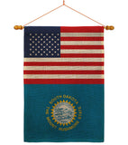 US South Dakota - States Americana Vertical Impressions Decorative Flags HG140800 Made In USA