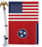 US Tennessee - States Americana Vertical Impressions Decorative Flags HG140802 Made In USA