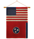 US Tennessee - States Americana Vertical Impressions Decorative Flags HG140802 Made In USA