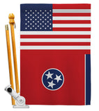 US Tennessee - States Americana Vertical Impressions Decorative Flags HG140802 Made In USA