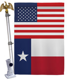 US Texas - States Americana Vertical Impressions Decorative Flags HG140804 Made In USA