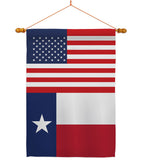 US Texas - States Americana Vertical Impressions Decorative Flags HG140804 Made In USA