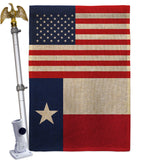 US Texas - States Americana Vertical Impressions Decorative Flags HG140804 Made In USA