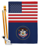 US Utah - States Americana Vertical Impressions Decorative Flags HG140805 Made In USA