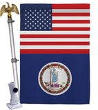 US Virginia - States Americana Vertical Impressions Decorative Flags HG140809 Made In USA