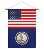 US Virginia - States Americana Vertical Impressions Decorative Flags HG140809 Made In USA