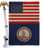 US Virginia - States Americana Vertical Impressions Decorative Flags HG140809 Made In USA