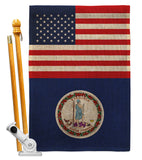 US Virginia - States Americana Vertical Impressions Decorative Flags HG140809 Made In USA