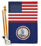 US Virginia - States Americana Vertical Impressions Decorative Flags HG140809 Made In USA