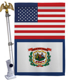 US West Virginia - States Americana Vertical Impressions Decorative Flags HG140811 Made In USA