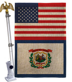 US West Virginia - States Americana Vertical Impressions Decorative Flags HG140811 Made In USA