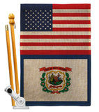 US West Virginia - States Americana Vertical Impressions Decorative Flags HG140811 Made In USA