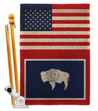 US Wyoming - States Americana Vertical Impressions Decorative Flags HG140813 Made In USA