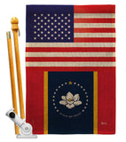 Mississippi US - States Americana Vertical Impressions Decorative Flags HG140909 Made In USA