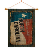 North Carolina Vintage - States Americana Vertical Impressions Decorative Flags HG140978 Made In USA