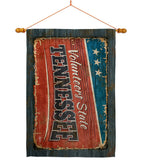 Tennessee Vintage - States Americana Vertical Impressions Decorative Flags HG140987 Made In USA