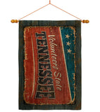 Tennessee Vintage - States Americana Vertical Impressions Decorative Flags HG140987 Made In USA