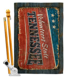 Tennessee Vintage - States Americana Vertical Impressions Decorative Flags HG140987 Made In USA