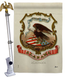 Coat of arms of Alabama - States Americana Vertical Impressions Decorative Flags HG141208 Made In USA