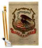 Coat of arms of Alabama - States Americana Vertical Impressions Decorative Flags HG141208 Made In USA