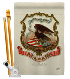 Coat of arms of Alabama - States Americana Vertical Impressions Decorative Flags HG141208 Made In USA