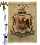 Coat of arms of Arkansas - States Americana Vertical Impressions Decorative Flags HG141209 Made In USA