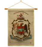 Coat of arms of Arkansas - States Americana Vertical Impressions Decorative Flags HG141209 Made In USA