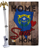 State Nevada Home Sweet Home - States Americana Vertical Impressions Decorative Flags HG191114 Made In USA