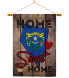 State Nevada Home Sweet Home - States Americana Vertical Impressions Decorative Flags HG191114 Made In USA