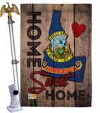 State Idaho Home Sweet Home - States Americana Vertical Impressions Decorative Flags HG191117 Made In USA