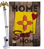 State New Mexico Home Sweet Home - States Americana Vertical Impressions Decorative Flags HG191118 Made In USA