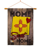 State New Mexico Home Sweet Home - States Americana Vertical Impressions Decorative Flags HG191118 Made In USA