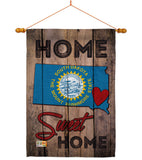 State South Dakota Home Sweet Home - States Americana Vertical Impressions Decorative Flags HG191124 Made In USA